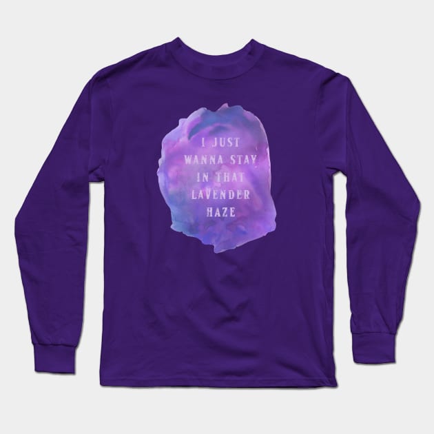 Lavender Haze Long Sleeve T-Shirt by Midnight Pixels